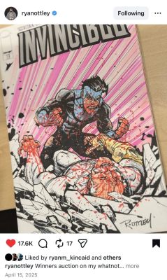 Ryan Ottley Invincible vs Conquest ASM 316 homage | Raremarq