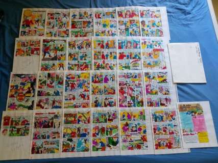 life with archie 245 - Lot of 25 original hand coloured / inked pages with correction - complete issue + original enveloppe - . - (1984) | Catawiki