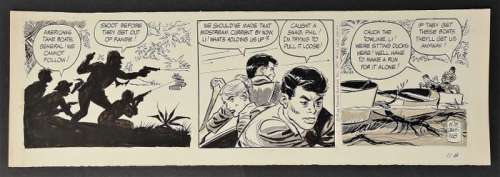 Secret Agent Corrigan # 11/8 - daily original strip art by Bob Lubbers (as Bob Lewis) - First edition - (1962) | Catawiki
