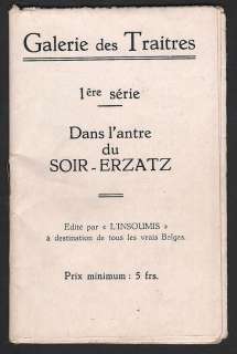 Hergé - "Galerie des Traitres", petit fascicule …