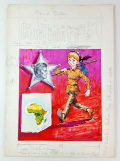 Dino Busett - Originale di Copertina "Thunga - Rin Tin Tin" - Firmato - Loose page - First edition | Catawiki