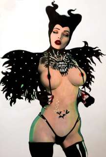 Maxemmed - illustrazione originale "Malefica" 29x42 cm - Loose page - (2014) | Catawiki