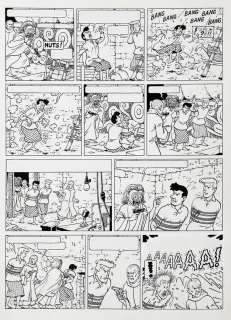 De Moor (Bob) - Barelli, planche n°5 Ã  l‘encre de Chine du réci…