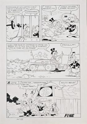 Tavola originale Luciano Gatto Topolino n. 908 Zio Paperone e L’ippogrifo pag.27 | Venere Comic Art