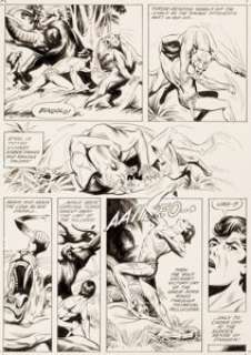 Russ Manning Tarzan in Savage Pellucidar Story Page 23 Original Art (ERB, Inc., 1975).... | Heritage