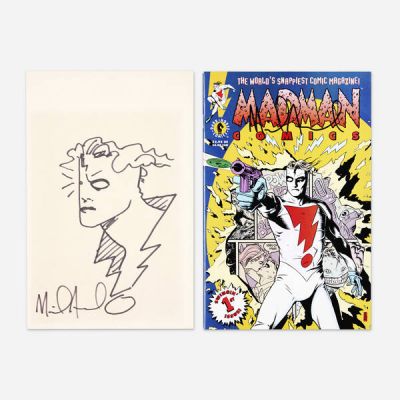 Mike Allred | Madman Original Art with Signed Comic | Landry Pop Auctions