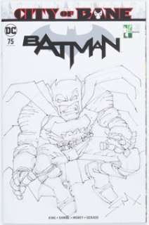 Frank Miller Batman #75 Sketch Cover Variant Original Art (DC, 2019) CGC Signature Series NM- 9.2 White pages. - | Heritage
