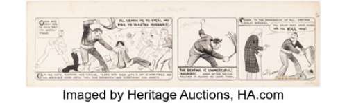 Crane, Roy | Roy Crane Wash Tubbs Daily Comic Strip Original Art dated 5-25-33 (NEA Service, 1933).... | Heritage