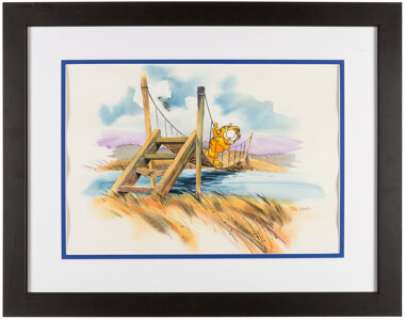 Jim Davis Studio | Jim Davis Studio Garfield’s Bridge Illustration Original Art (c.1990s).... | Heritage
