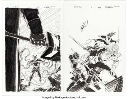Marvel Artist | Aaron Kuder Ghost Rider Cover Original Art Group of 2 (Marvel, 2020).... (Total: 2 Original Art) | Heritage