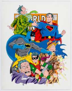 Daniel White - World’s Finest (Superman and Batman) Painting Original Art (2023).... | Heritage