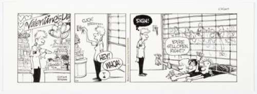 Borgman, Jim | Jerry Scott and Jim Borgman Zits Daily Comic Strip Original Art dated 2-14-09 (King Features Syndicate, 2009).... | Heritage