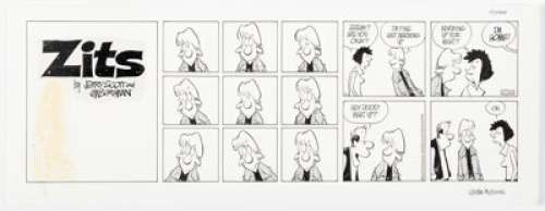 Borgman, Jim | Jerry Scott and Jim Borgman Zits Sunday Comic Strip Original Art dated 9-25-05 (King Features Syndicate, 2005).... | Heritage