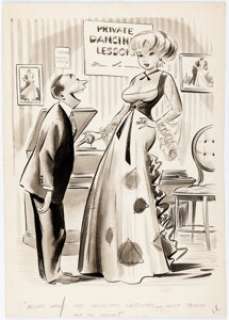 Jack Cole Cartoon Parade January-1962 Single Panel Gag Cartoon Illustration Original Art (Humorama, 1962). | Heritage