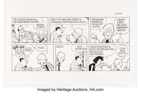 Jerry Scott and Jim Borgman Zits Sunday Comic Strip Original Art dated 1-24-21 (King Features Syndicate, 2021). | Heritage