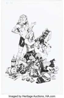 Shawn McGuan - Harley Quinn and Poison Ivy Illustration Original Art (c. 2020s). | Heritage