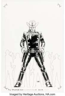 John Cassaday The Rawhide Kid #1 Cover Original Art (Marvel, 2010).