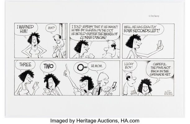 Jerry Scott and Jim Borgman Zits Sunday Comic Strip Original Art dated 12-10-17 (King Features Syndicate, 2017). | Heritage