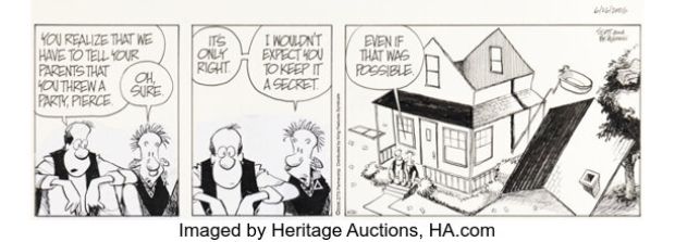 Jerry Scott and Jim Borgman Zits [House Party Aftermath] Daily Comic Strip Original Art dated 6-26-06 (King Features Syndicate, 2006). | Heritage