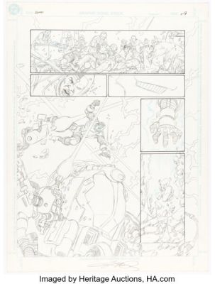 George Pérez New Teen Titans: Games Graphic Novel Story Page 59 Original Art (DC, 2011). | Heritage