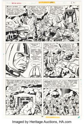 Jack Kirby and Frank Giacoia Captain America #194 Story Page 15 Original Art (Marvel, 1976). | Heritage