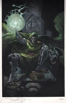 Dr. Doom on Throne by Simone Bianchi - Painted Original Art | eBay US