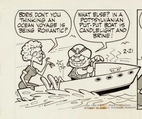 Rocky and Bullwinkle Original Ink Daily Comic Strip Art signed Al Kilgore 1963 | eBay US (Buy It Now)