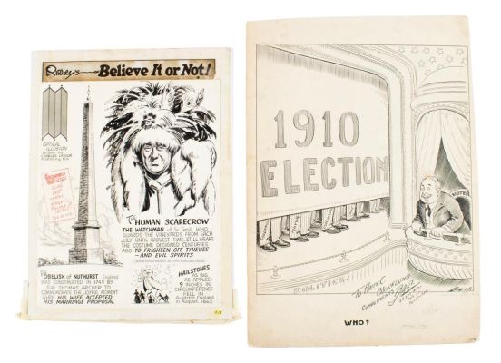Lot 301 - 1974 RIPLEY’S BELIEVE IT OR NOT COMIC STRIP ORIGINAL ART AND CHARLES L. BARTHOLOMEW (BART) (1869-1949) ORIGINAL… | misc / divers
