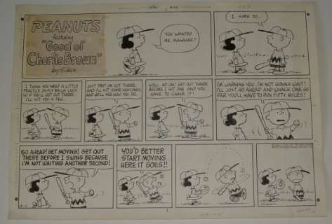 104: CHARLES SCHULZ. ORIGINAL SUNDAY PAGE. | Weiss Auctions