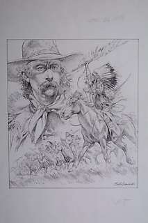 Storie del West - Collana West #13 - P. E. Serpieri Cover Originale Little Big Horn - Firmata e datata - Loose page - (1986) | Catawiki