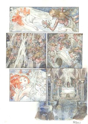 Marco Nizzoli | La Route de la Vie p.30 (con matita allegata) | Tavole Originali