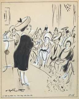 12: Galbraith Side Glances 11/15/61 original comic art