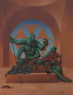 234: Corben Tars Tarkas and Sola original comic art | Russ Cochran