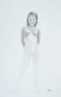 Aslan (Gourdon Alain... | Jeune femme nue de face Mine de plomb signée en bas... | Vermot et Associés