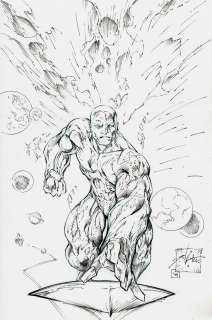 Shelby Robertson - Silver Surfer Large Pinup (2004)