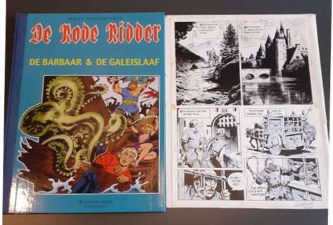 De Rode Ridder - Originele openingspagina uit De Barbaar - met dubbelalbum ’De Barbaar & De Galeislaaf’ - Nr. 1/68 ex. - Hardcover - (1977/2004) | Catawiki