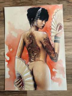 Fabrice Le Hénanff - Dessin original en couleur - Format: 21 x 29 cm. - (2019) | Catawiki