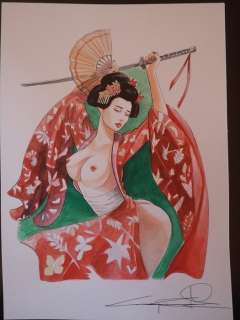 G.Candita - Original Artwork "Geisha" - Loose page | Catawiki