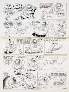 KAMB Jacques - Lot 580 - Couik Gag en une planche Encre de chine signée en bas...