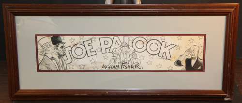 Ham Fisher - joe palooka title standard banner - la - uncle sam and abe lincoln