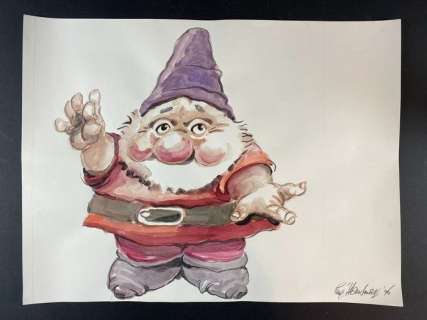Hausman, René - Original colour drawing - Gnomo - (1996) | Catawiki