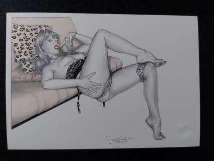 Giovanna Casotto | Giovanna Casotto - illustrazione originale "Autoritratto super relax" - Page volante - (2021) | Catawiki