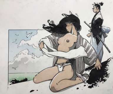 Michetz, Marc | Michetz, Marc - Dessin original couleur - Un rendez-Vous Intime Avec Kogaratsu - (2020) | Catawiki