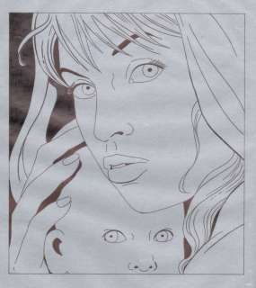 Nicaise | Sang de Lune, illustration au feutre sur papier ca… | Millon