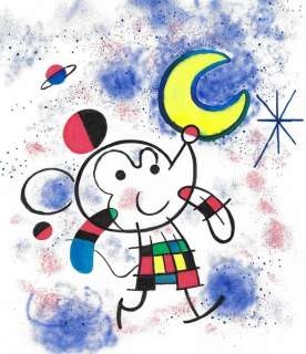 Tony Fernandez, Disney Artist | Mickey Mouse inspired by Joan MIRÃ“ paintings Joan MirÃ³ - Original Painting - Tony Fernandez Signed | Catawiki