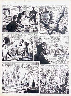 Ted Kearon, Robot Archie, page originale de 1966 | Comic Art Masters