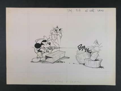 Giancarlo Gatti | Topolino Super - Illustrazione Originale - Page volante | Catawiki