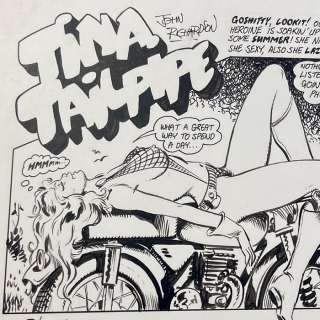 Richardson, John | Tina Tailpipe - Original page - Summer Biking - (1984) | Catawiki