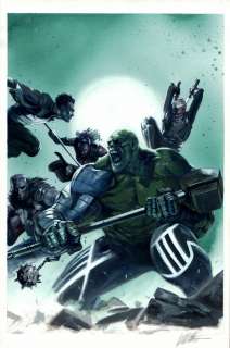 Gabriele  Dell‘otto - Fear itself: hulk vs. Dracula #2 cover painting (2011)