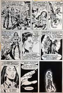 Don Heck - Size: 28 X 43 Cm. | Dracurella 3 - Don Heck - Giant size Dracula page - (1974) | Catawiki